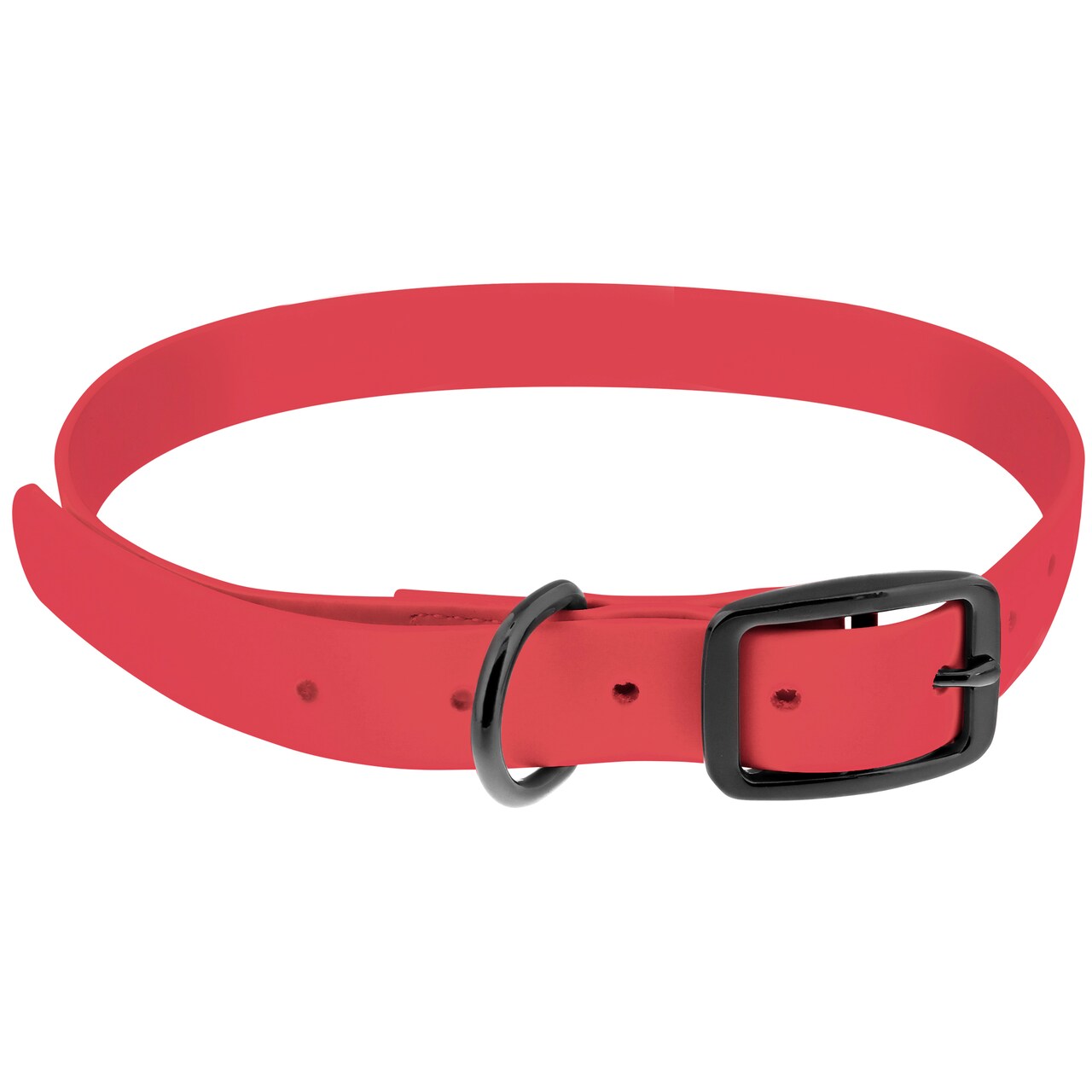 MiMu Large Silicone Dog Collar - Pink 30in Stylish Dog Collar with Prong Buckle